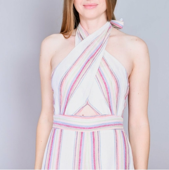 Amanda Uprichard Christie Striped Jumpsuit - Picture 5 of 14